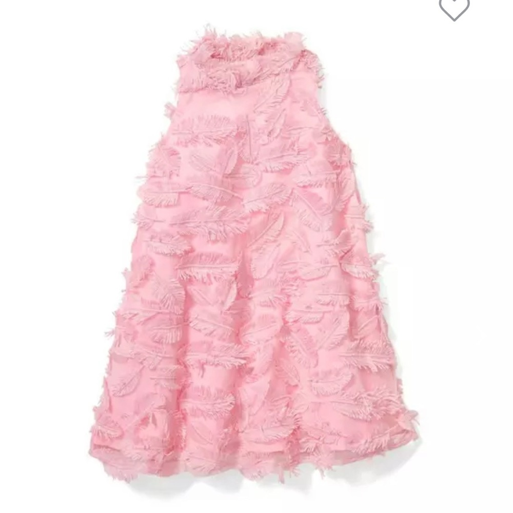 Janie and Jack Orchid Pink Feather Fringe Dress - Picture 2 of 6